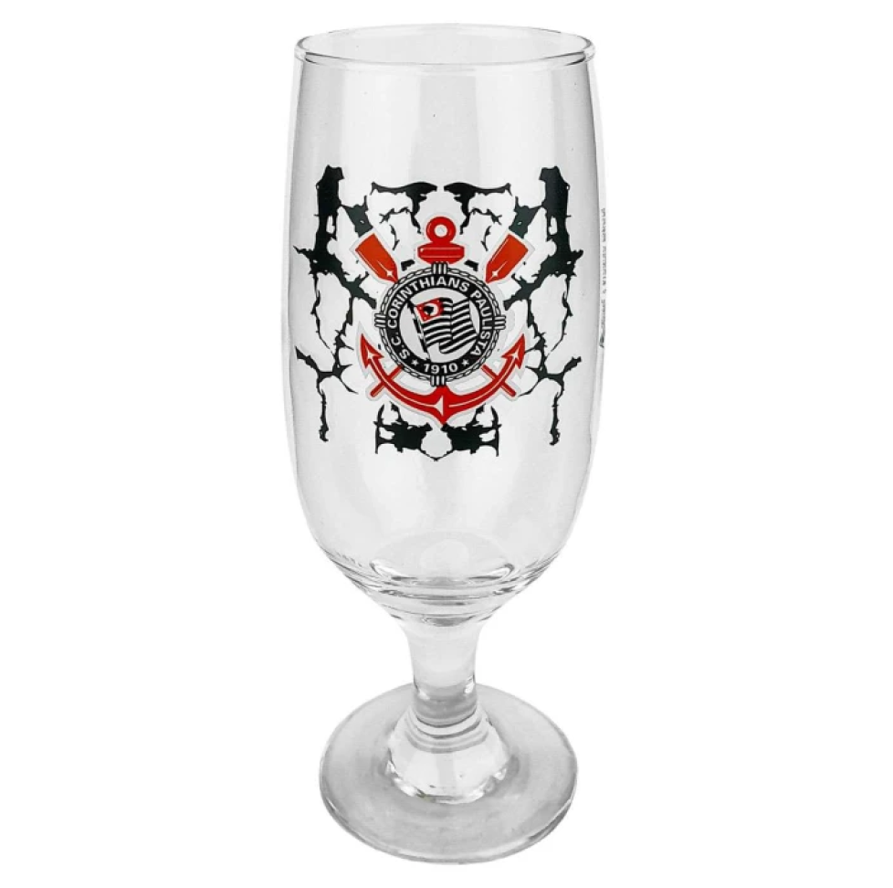 Taça de vidro floripa 300ml corinthians allmix