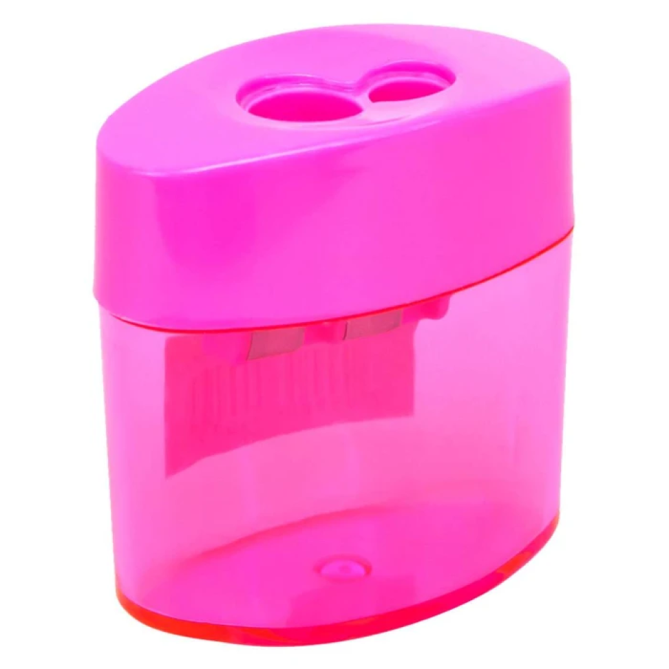 Apontador com depósito 02 furos oval blister - #4