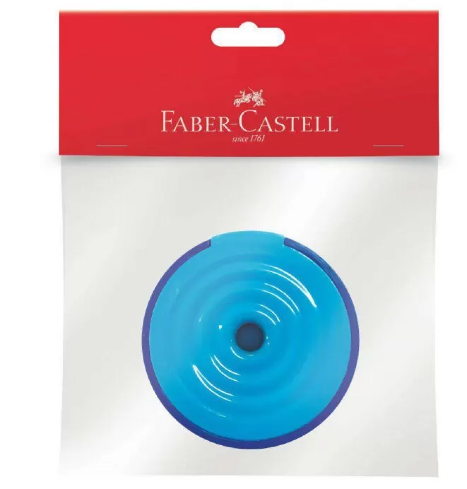 Apontador com depósito splash blister Faber Castell
