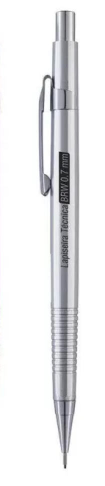 Lapiseira Técnica 0,7 mm Metalizada – 1 Unidade | BRW - #6