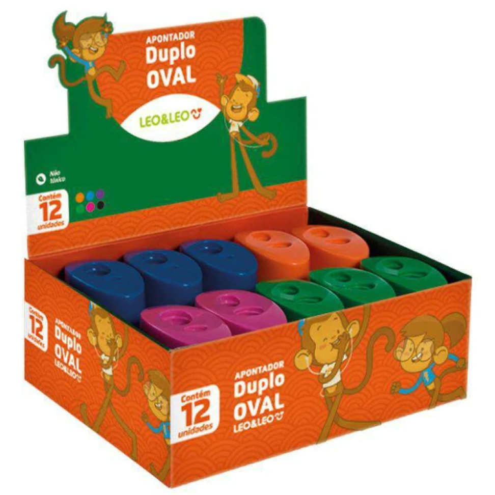 Apontador com depósito 02 furos oval com 01 unidade Leo e Leo - #3
