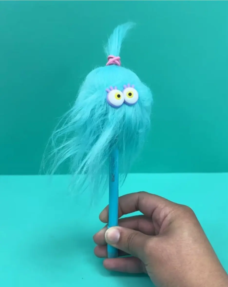 Caneta esferográfica 0,7 gel apagável crazy fluffles - #4