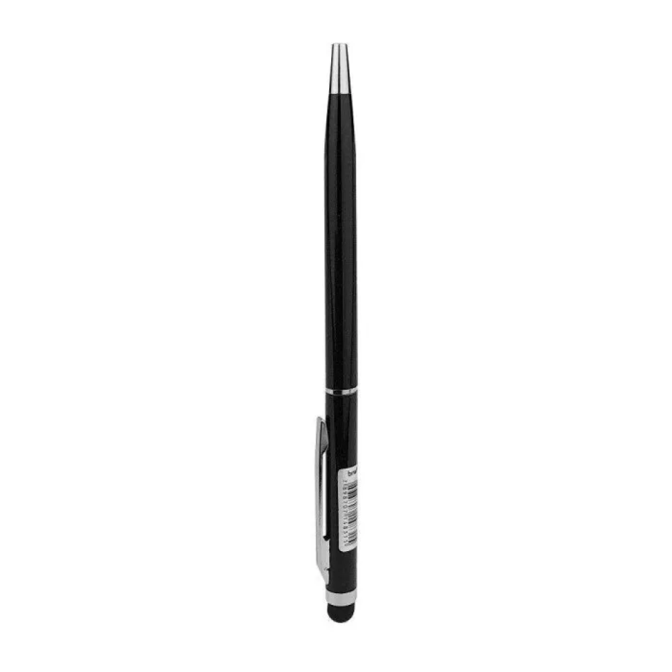Caneta Esferográfica 1,0mm com Touch – Azul | Corpo Metálico