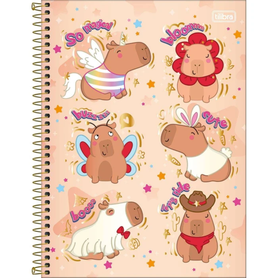 Caderno capa dura 01x1 80 folhas Capivara Club Tilibra - #5