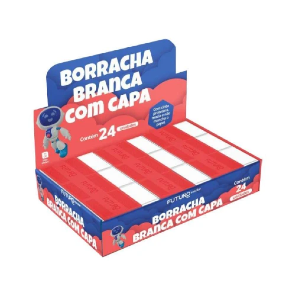 Borracha com capa TK branca e Colorida com 01 unidade Futuro - #4