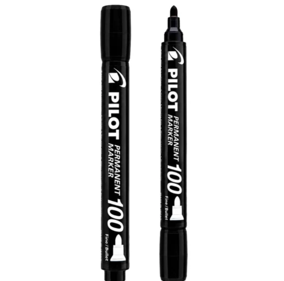 🖊️ Pincel Permanente Industrial Marker SCA-100 – Azul e Preto - #3