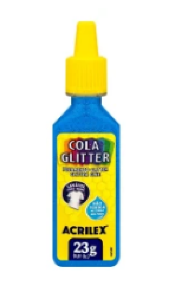 Cola Glitter Lavável 23g Acrilex – Cores Sortidas