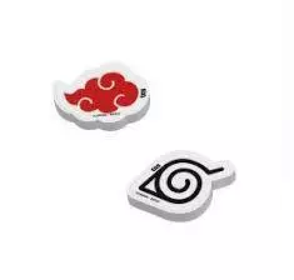 Apontador com depósito + borracha Naruto blister Tris - #4