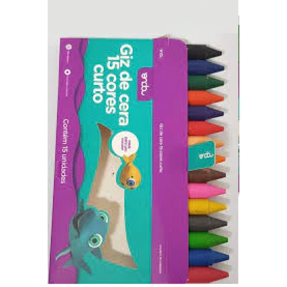 Giz de cera curto com 15 cores Onda Pro - #3