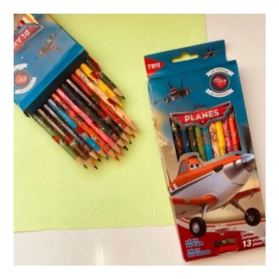Lápis de cor disney Planes aviões com 12 cores Tris - #3