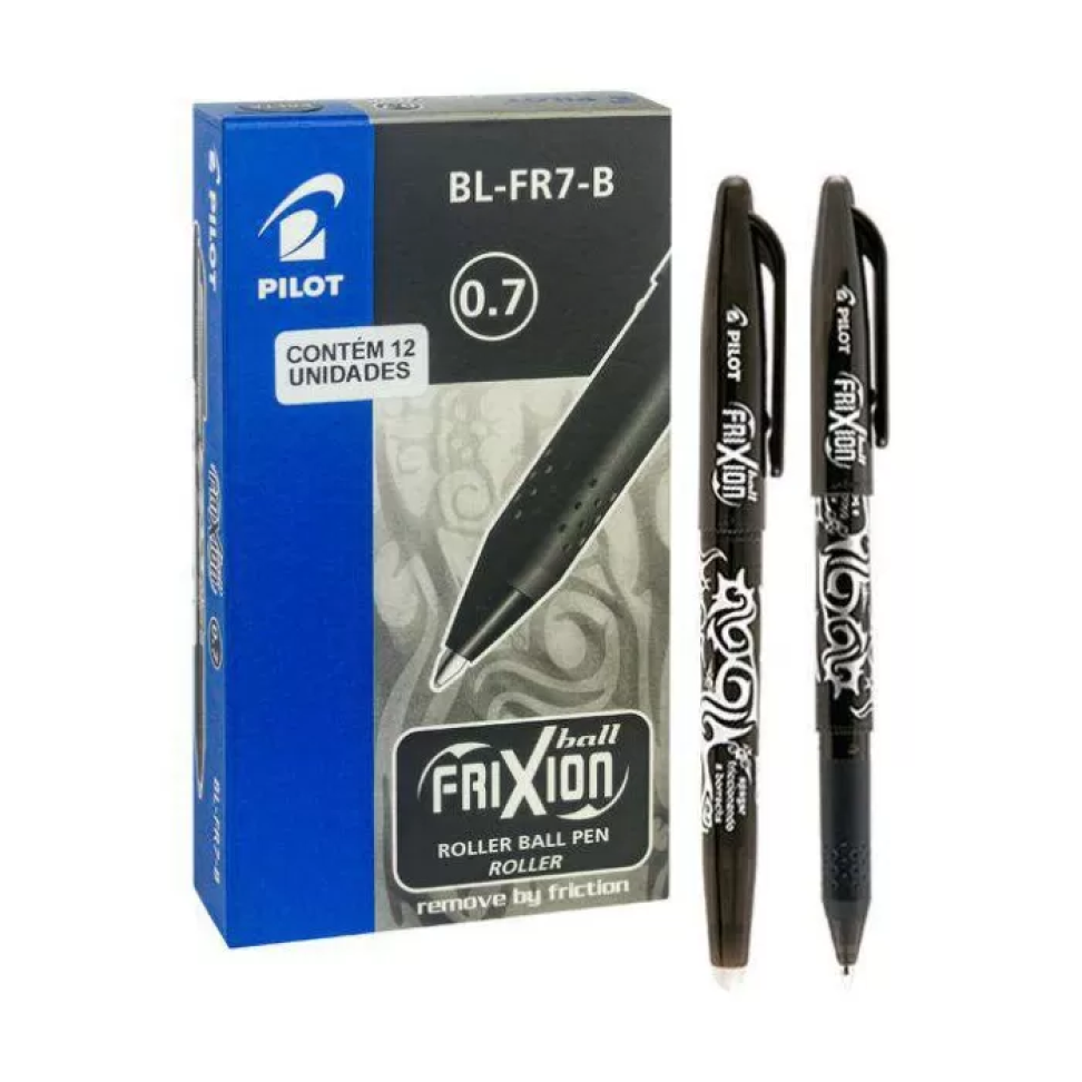 Caneta esferográfica frixion ball 0,7 apagável azul // preto Pilot Und - #6