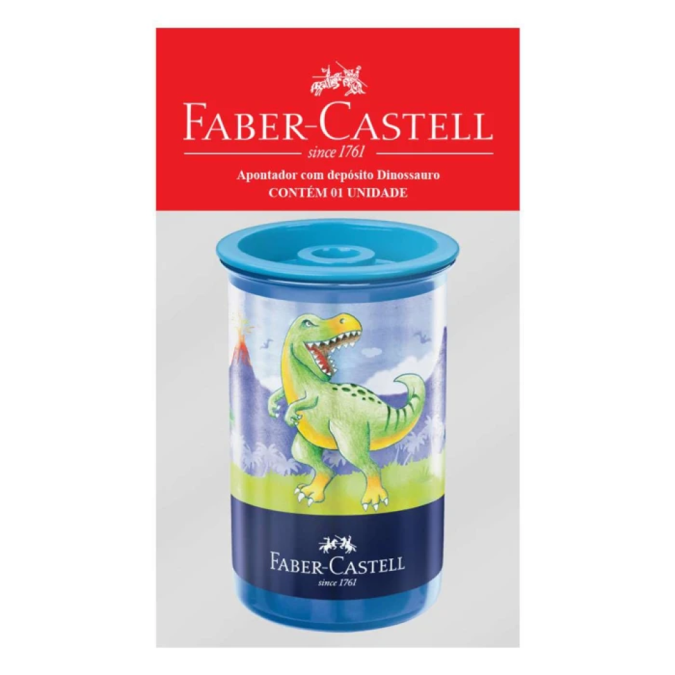 Apontador com depósito dinossauro blister Faber-Castell - #3
