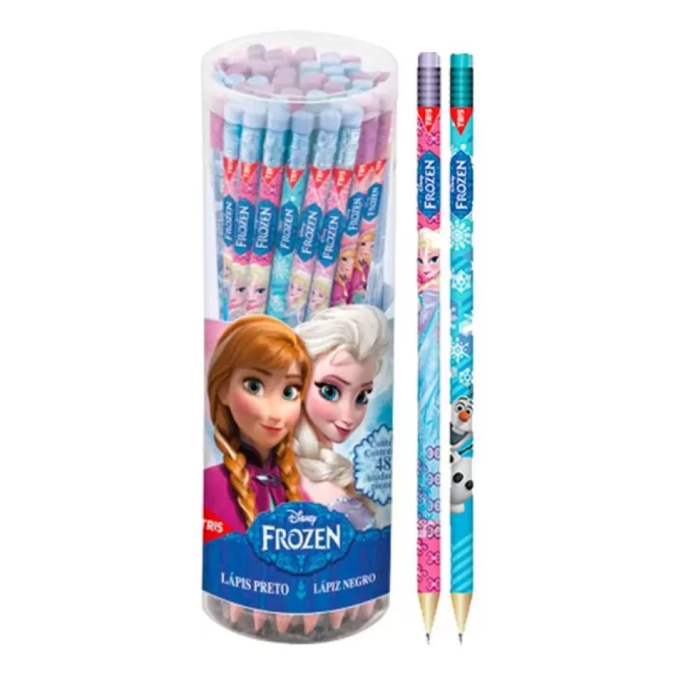 Lápis de Escrever com Borracha Frozen – 1 Unidade | Tris