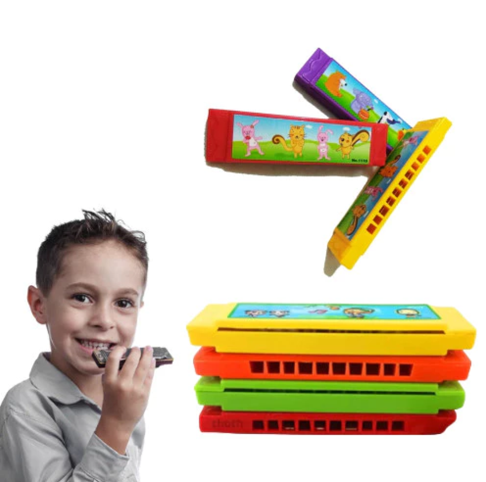 Kit 20 Gaita Infantil Iniciantes Brinquedo Sopro Educacional Prenda Desenho Boca Instrumento Musical - #3