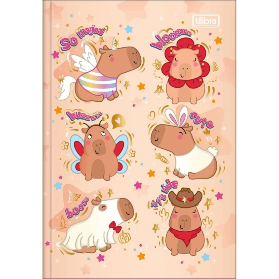 Caderno capa dura brochurão 80 folhas Capivara Club Tilibra - #3