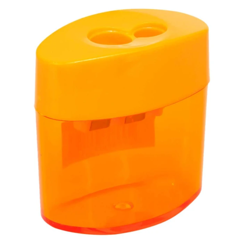 Apontador com depósito 02 furos oval blister - #3