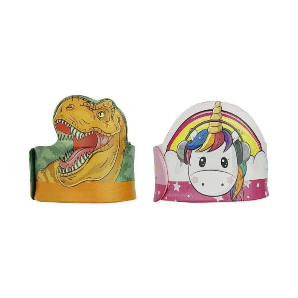 Régua emborrachada bracelete 30cm Raptors e Unicornio reo300 Brw - #3