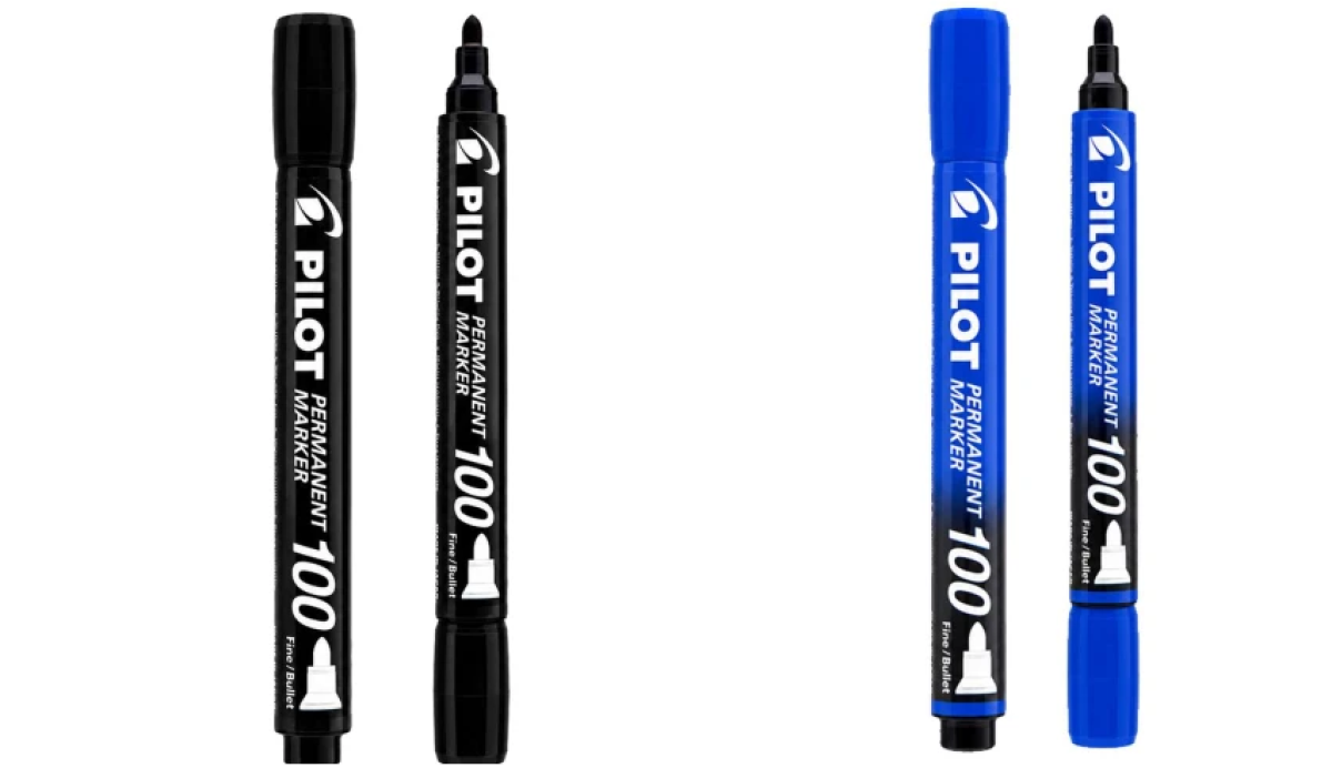 🖊️ Pincel Permanente Industrial Marker SCA-100 – Azul e Preto