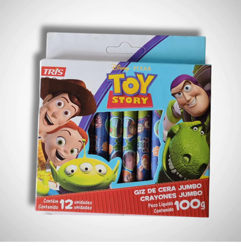 Giz de Cera Toy Story c/12 Unidades - Tris/Disney
