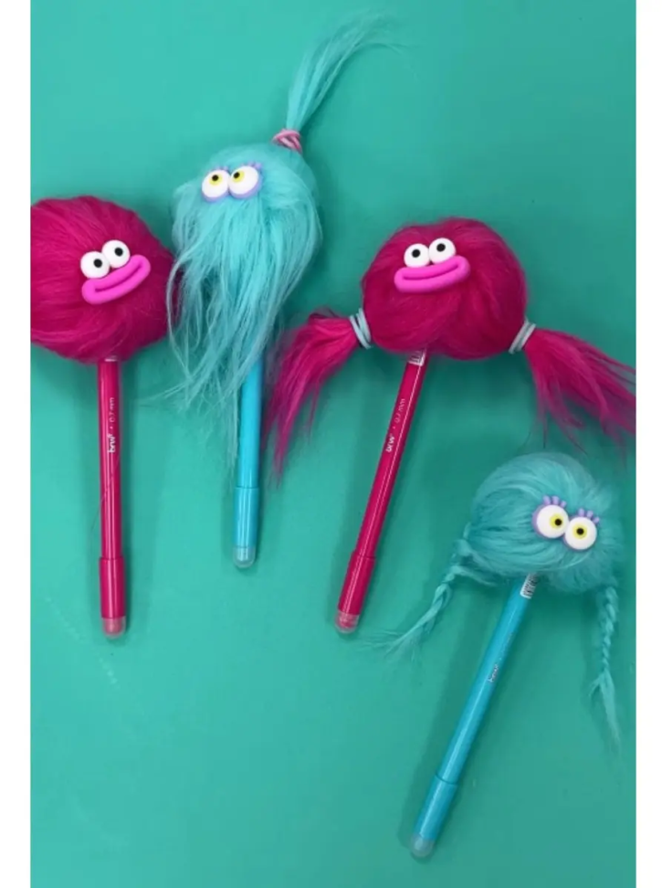 Caneta esferográfica 0,7 gel apagável crazy fluffles