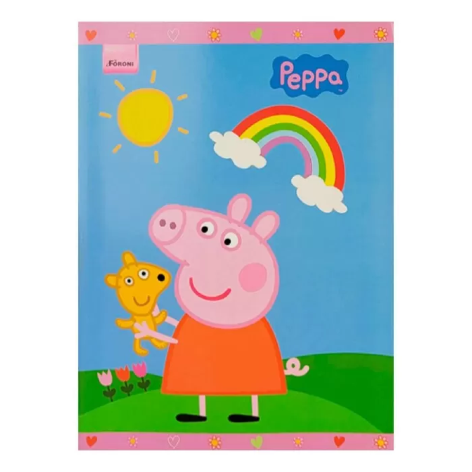 Caderno brochurão capa cartão 80 folhas Peppa Foroni - #3