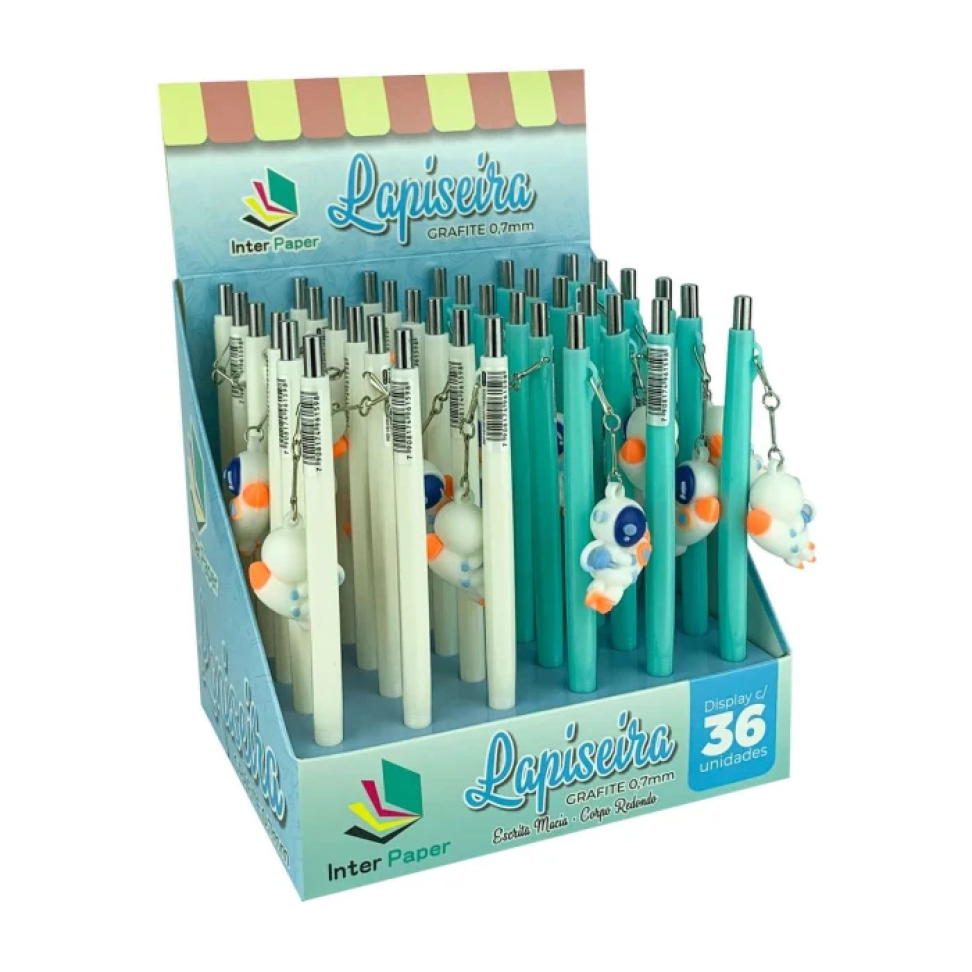 Lapiseira 0,7 mm com Enfeite de Astronauta – 1 Unidade | Interponte