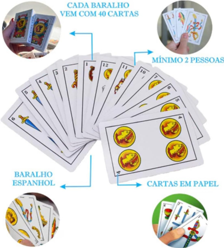 Baralho espanhol papel AX13710-A