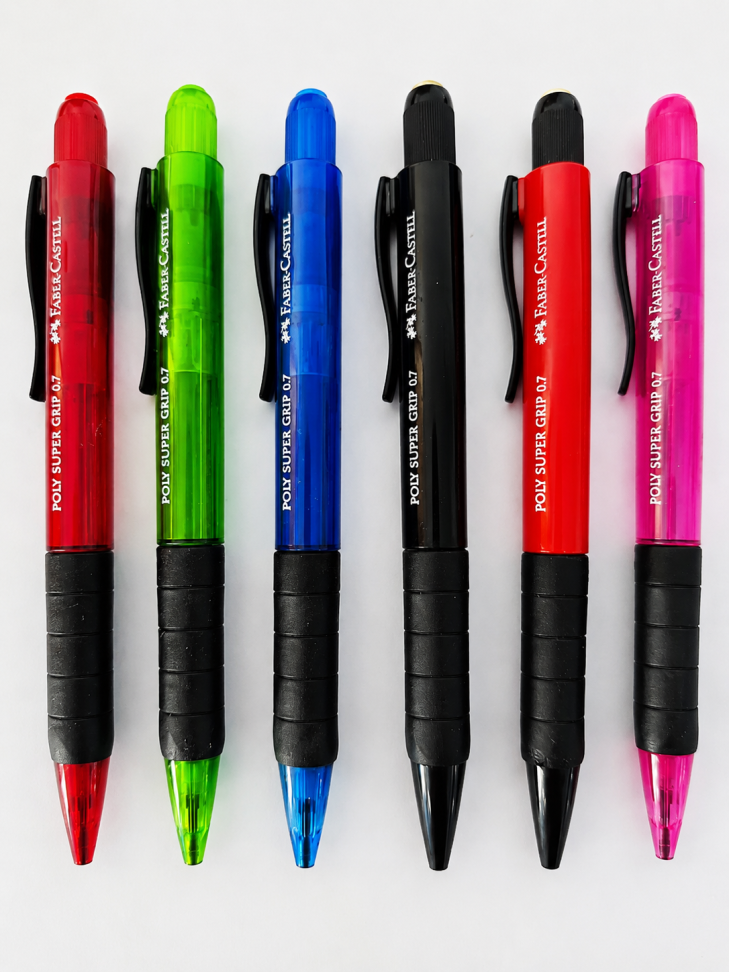 Lapiseira Faber Castell 0.7 Poly Super Grip Original - Antiga Vintage ( Colecionador )