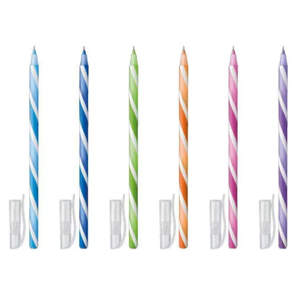 Caneta Esferográfica Colorida 1,0mm Bazze Wave – 1 Unidade