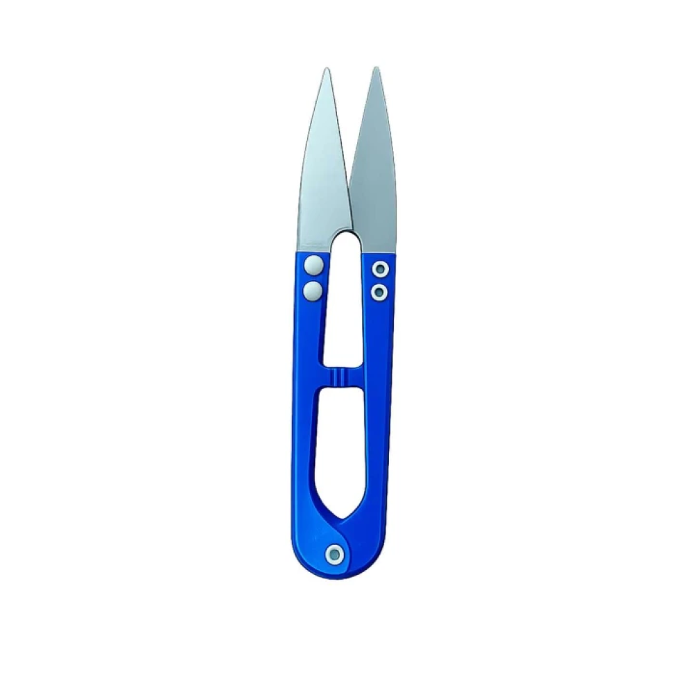 Tesoura de Arremate 4,5" (10,8cm) – Azul, Preto e Vermelho - 1 Unidade