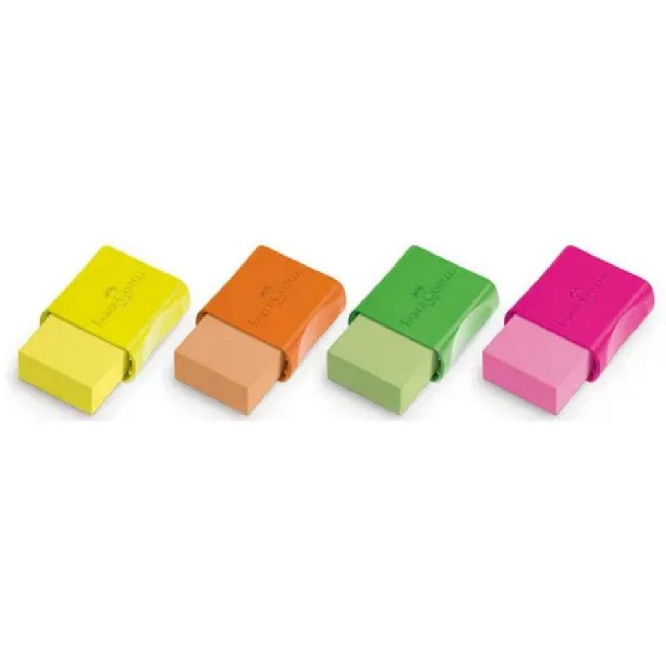 Borracha com capa plástica tk neon 01 unidade Faber Castell