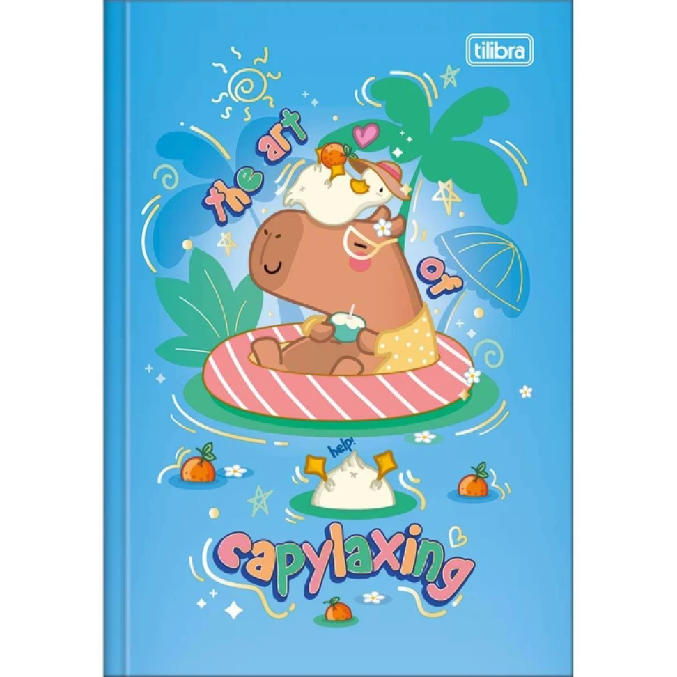 Caderno capa dura brochura pequeno 80 folhas Capivara Club Tilibra - #3