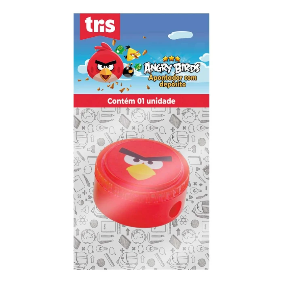 Apontador com depósito Angry Birds blister Tris - #3