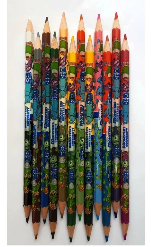 Lápis de cor disney Monsters university com 12 unidades bicolor Tris