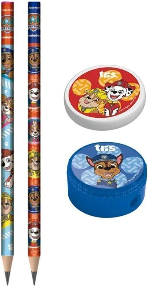 Kit Escolar Patrulha Canina  com Lápis, Apontador e Borracha - #5