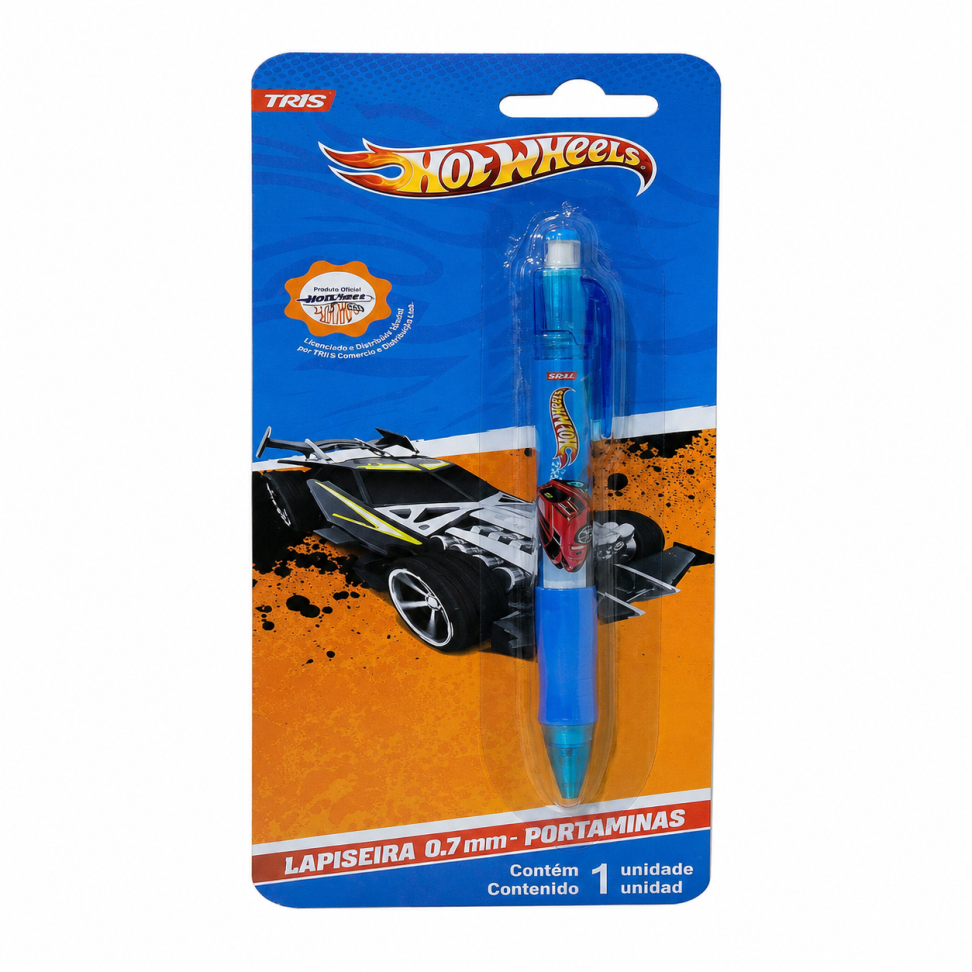 Lapiseira 0,7 mm Hot Wheels – Blister | Tris