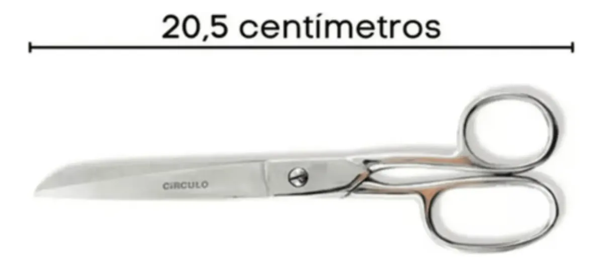 Tesoura Inox 20,5cm 8'' Círculo - Costura / Multiuso - #4