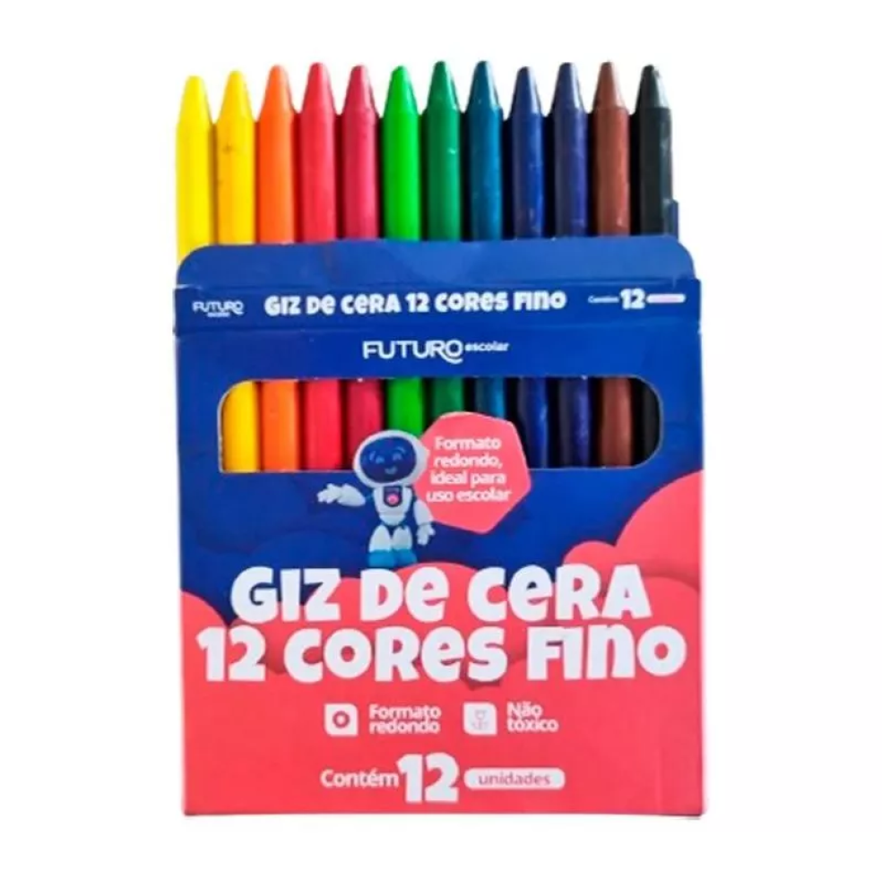 Giz de cera pequeno com 12 unidades Futuro - #3