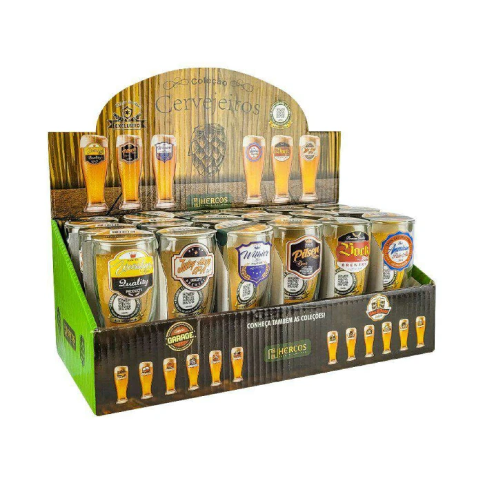 Copo de vidro tulipa cervejeiros 220ml hercos - #9
