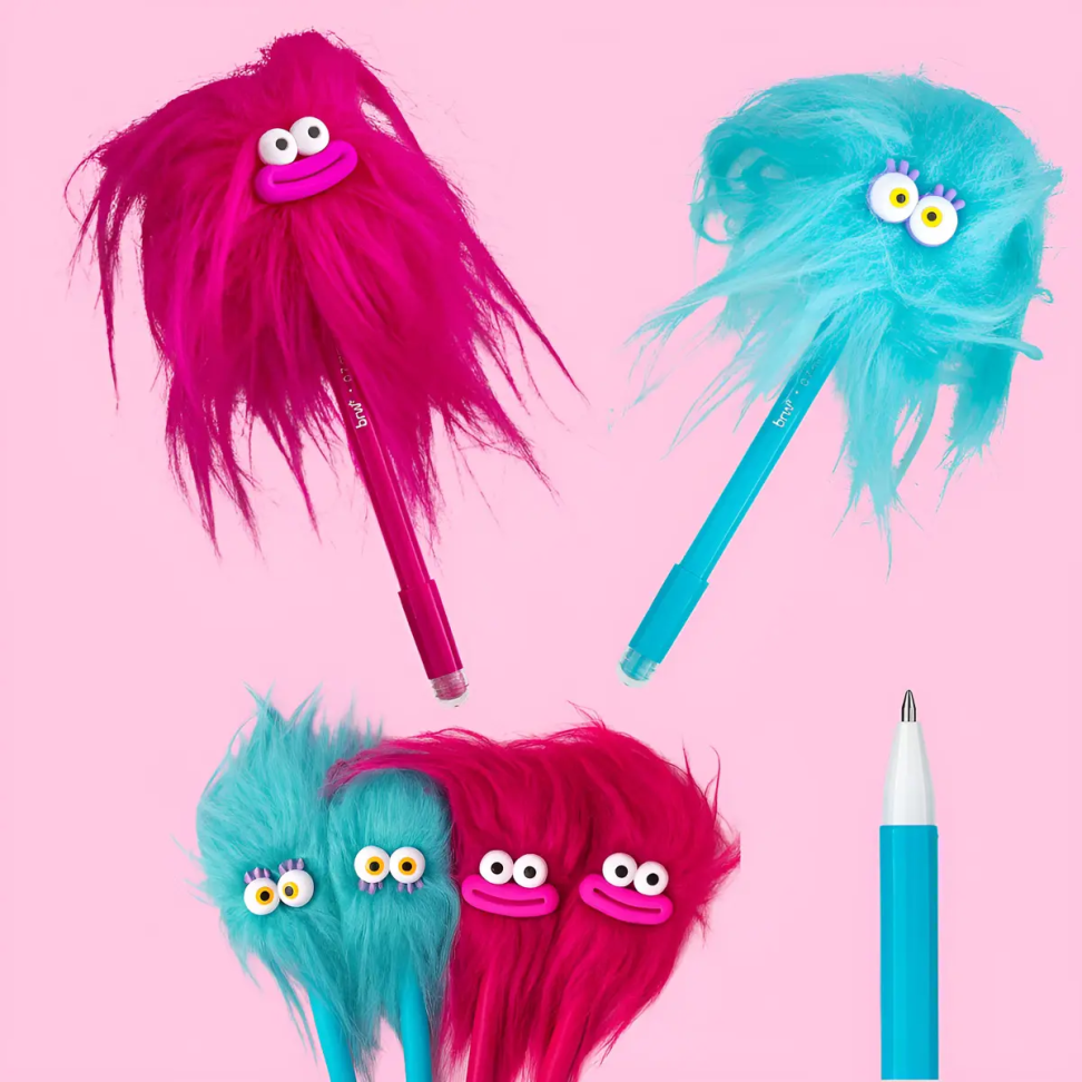 Caneta esferográfica 0,7 gel apagável crazy fluffles - #3