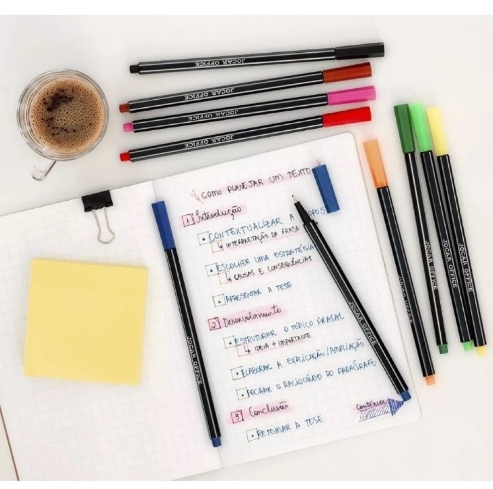 Caneta Fine Plus 0,4 mm – Estojo com 10 Cores Sortidas | Jocar Office - #3