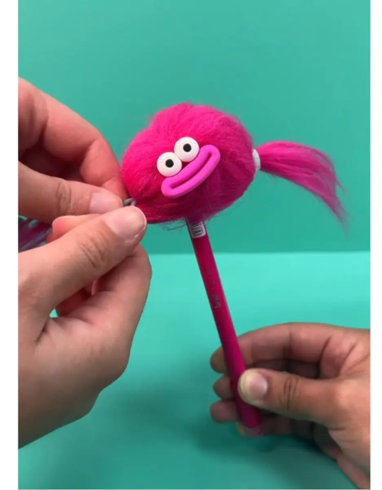 Caneta esferográfica 0,7 gel apagável crazy fluffles - #5
