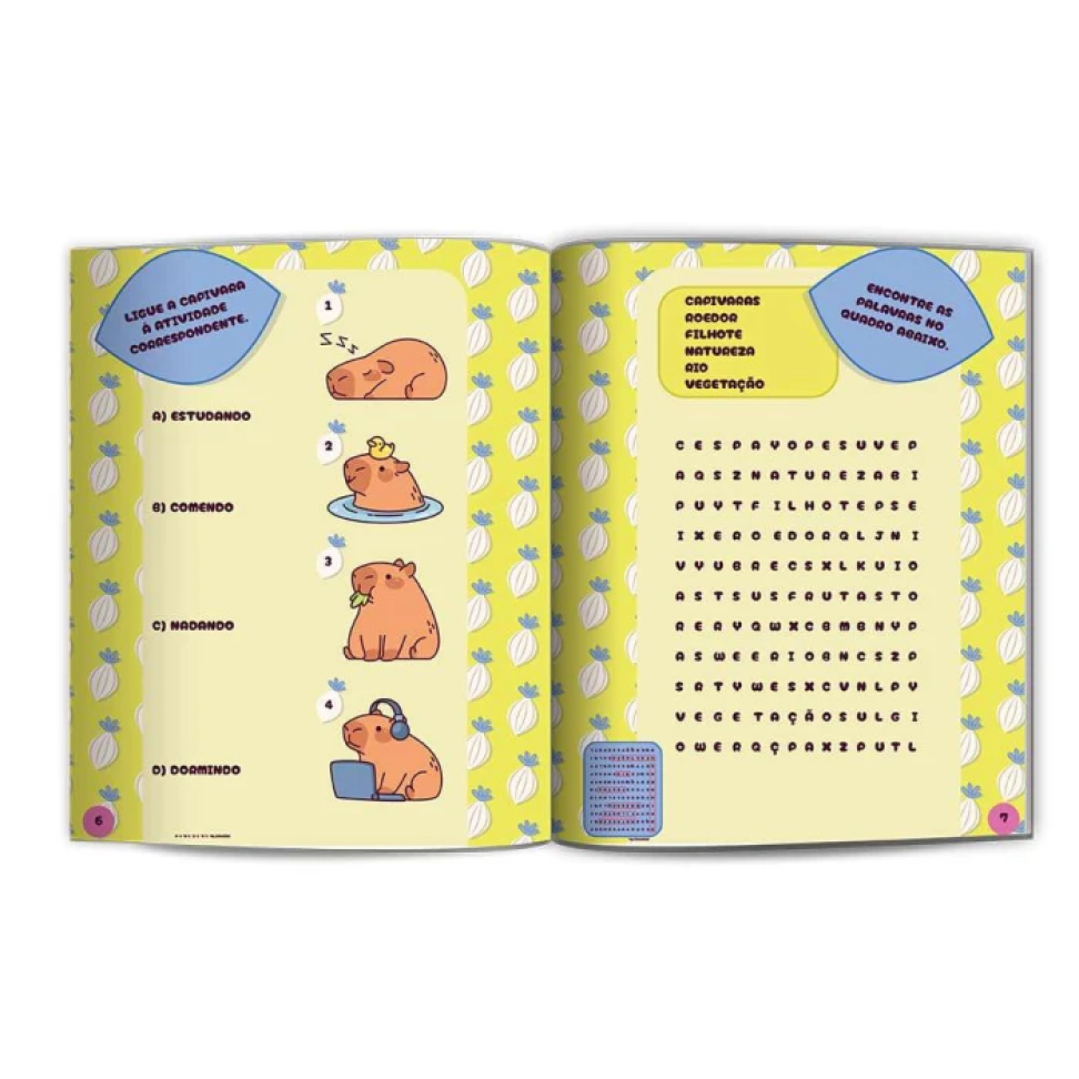 Livro de atividades capivaras 500 adesivos - #3