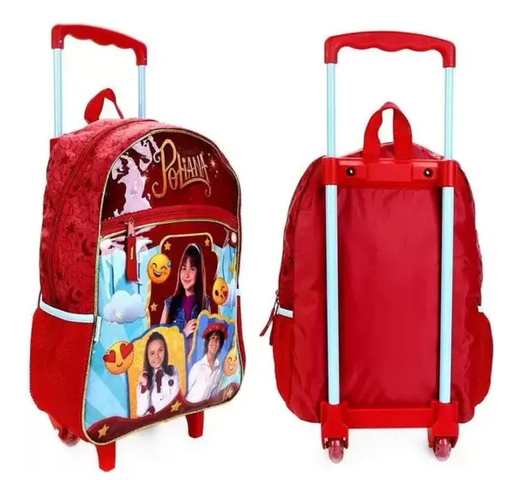 Mochila Escolar Tam G Rodinhas Poliana - Pacific Original - #3