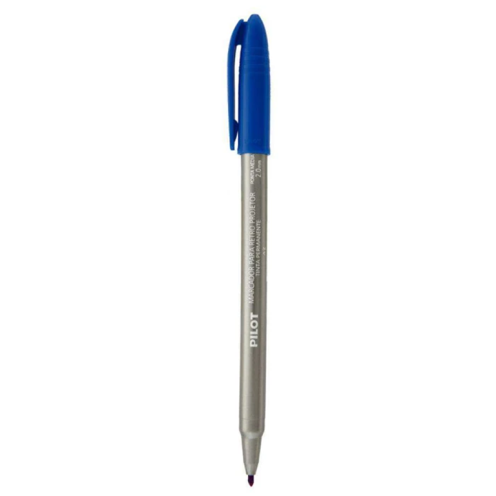 Caneta para Retroprojetor Pilot – Ponta Média 2.0 mm Azul e Preta - #3