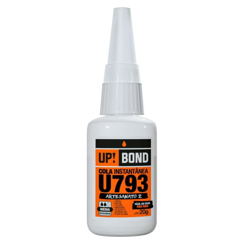 Cola Instantânea Up Bond 793 20g – Fixação Rápida e Alta Resistência