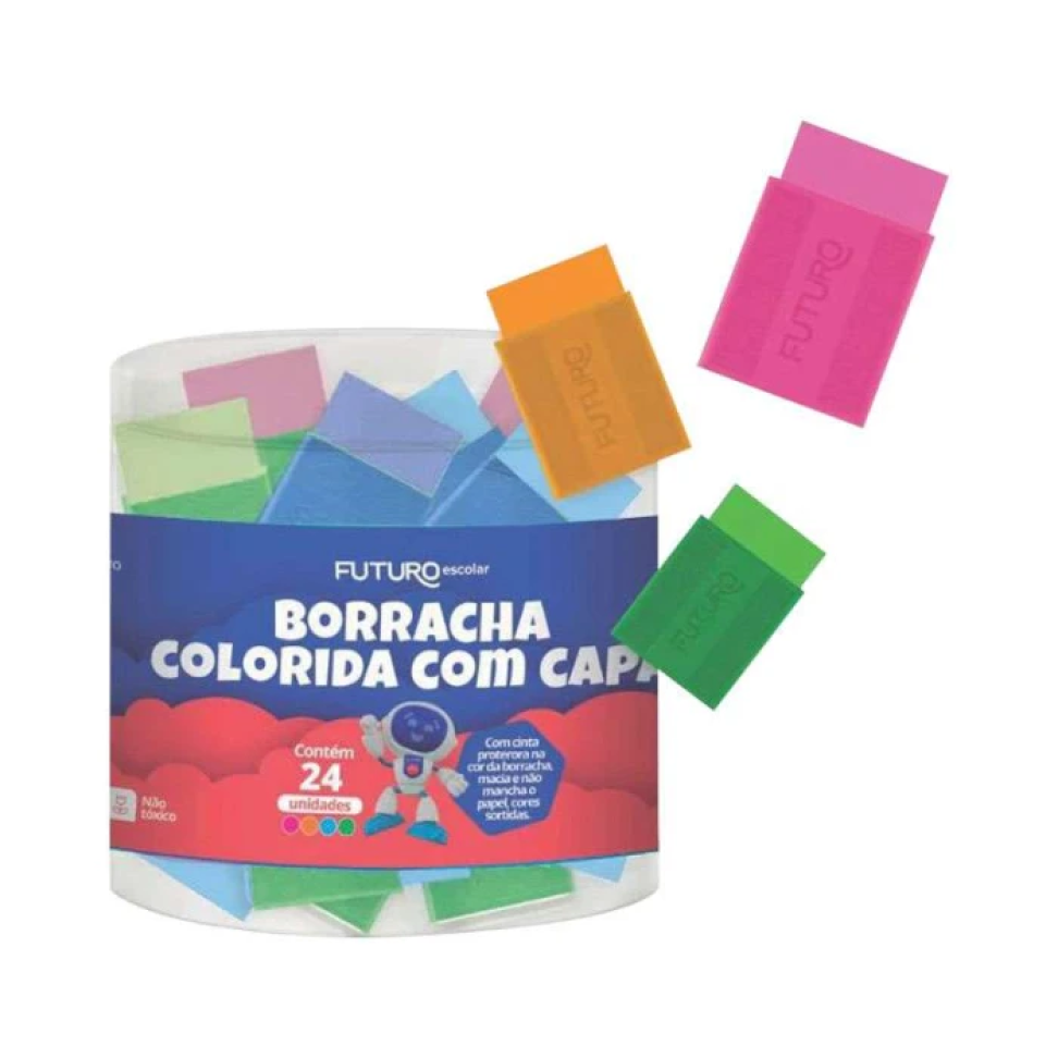 Borracha com capa TK branca e Colorida com 01 unidade Futuro - #3