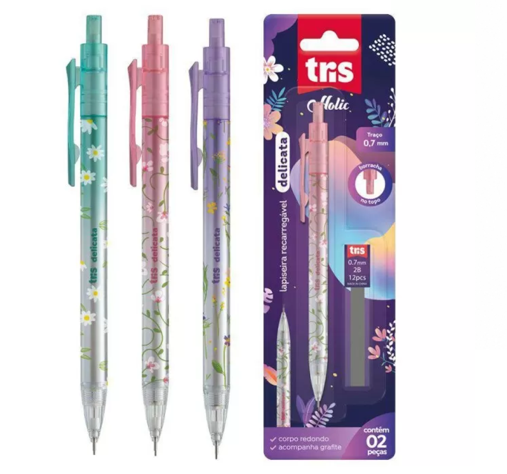 Lapiseira Holic Delicata 0,7 mm com Grafite | Tris