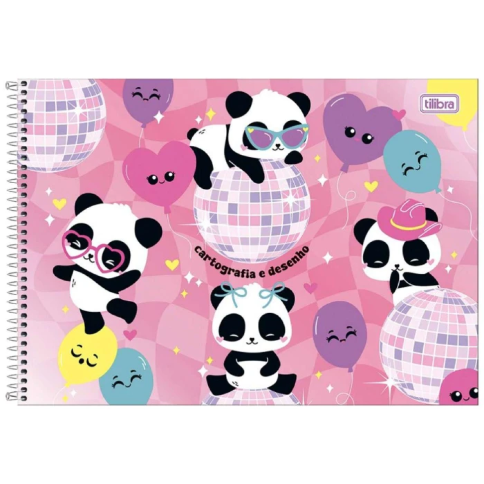 Caderno de desenho grande capa dura 80 folhas Lovely Friend Tilibra - #3