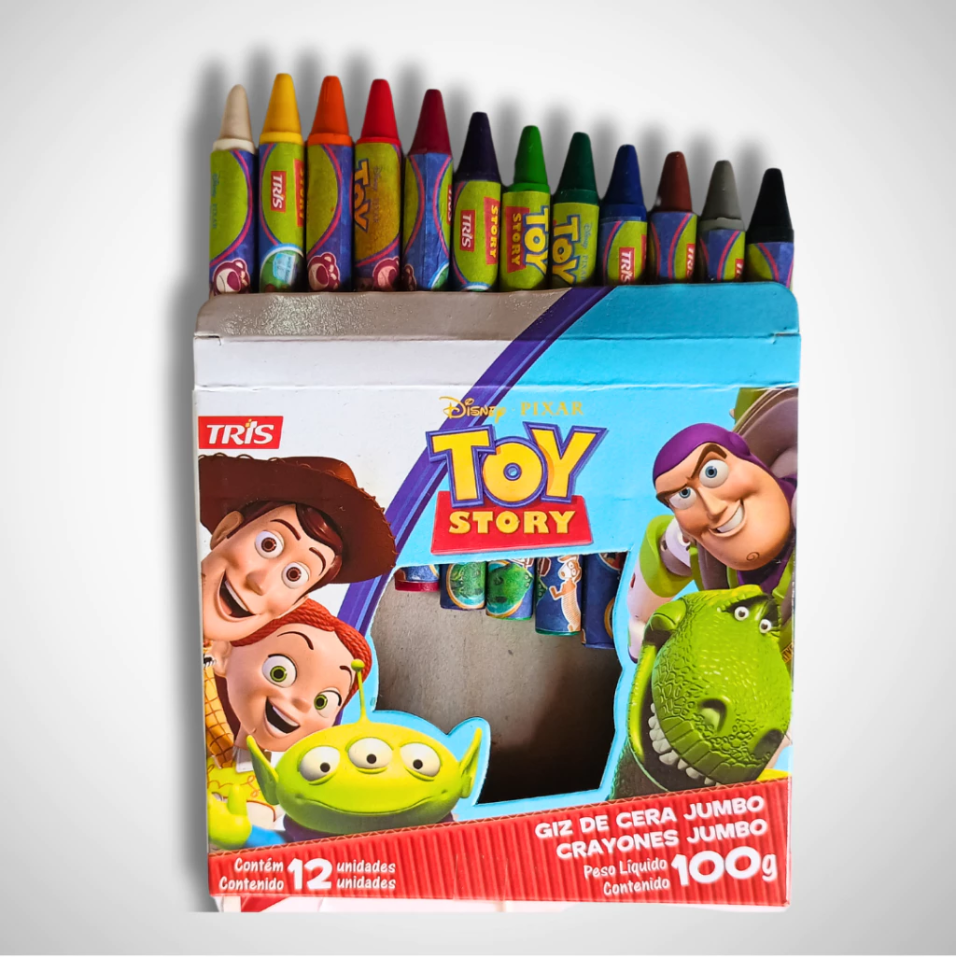 Giz de Cera Toy Story c/12 Unidades - Tris/Disney